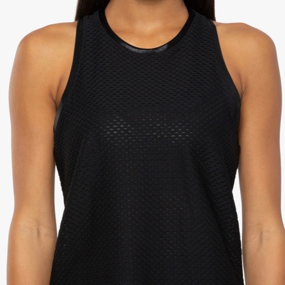 KORAL Aerate Netz Tank in Black, Size Small - Picture 3 of 6